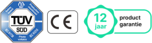 TÜV gecertificeert, CE gecertificeert en 12 jaar product garantie